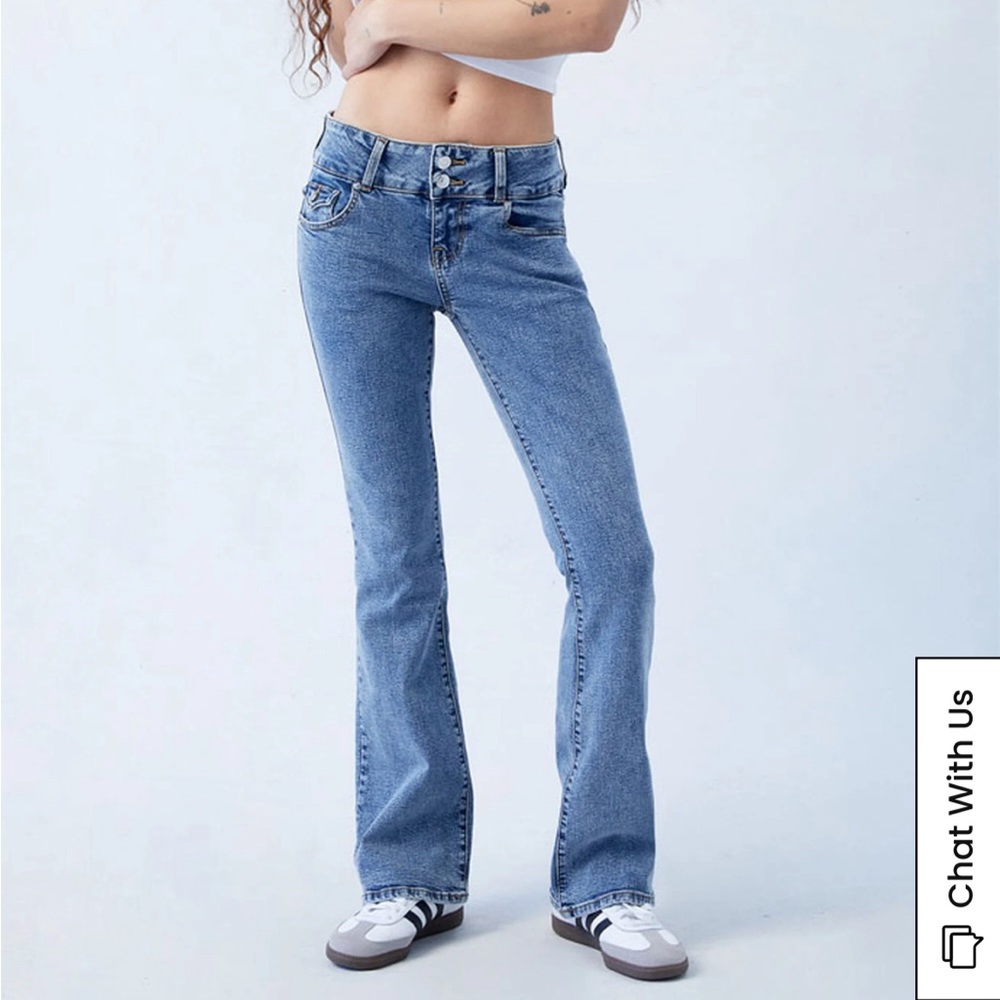 pacsun low rise bell bottom jeans size 26